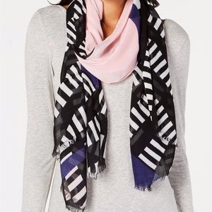 Calvin Klein Geo Colorblocked Scarf
